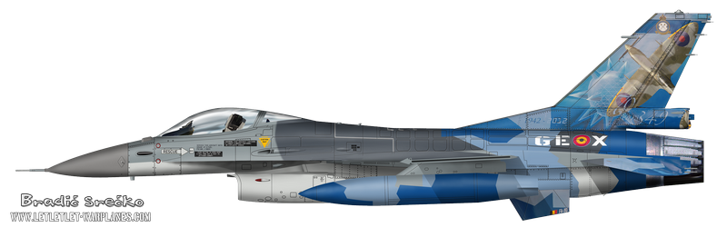 F-16A Belgian GE X svecani