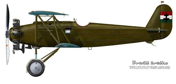 Fokker D. XVI Jupiter with Hungarian markings