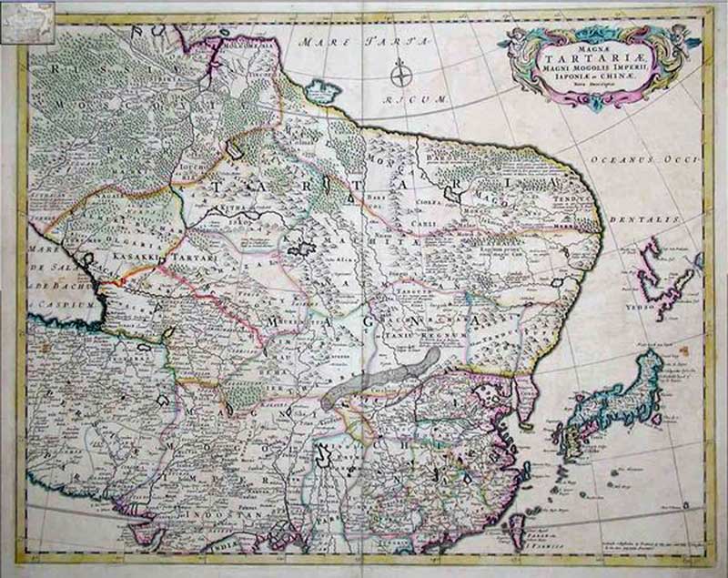 Карта Татарије објављена у Британији