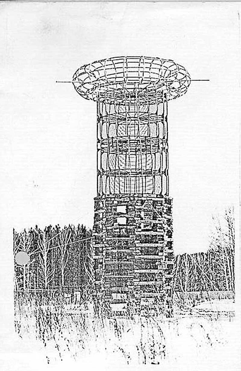 Теслин торањ из Краснојарска, десет милиона волти, 80 Килохерца, 1990-е у Краснојарску