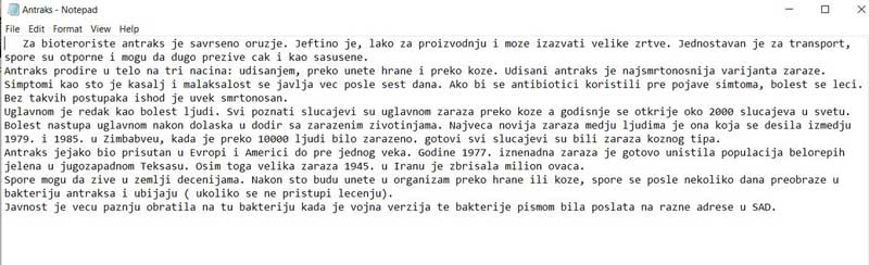 Најстарији мој напис о вирусима, биолошком рату уопште је из 25. јуна 2004. године