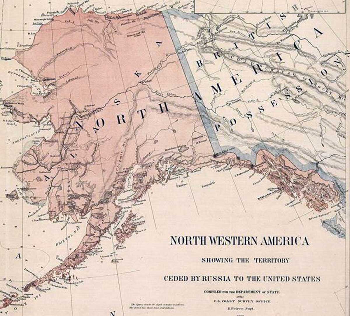 Стара карта Аљаске