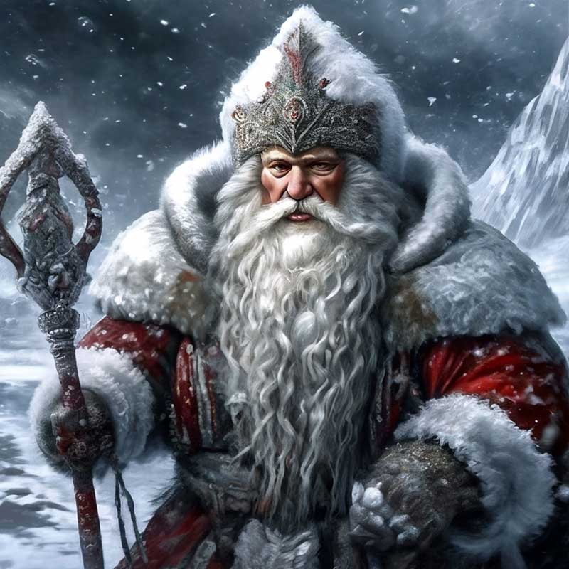 Велес, није баш приказан како треба, нема црвене рукавице и капу али то је некако то