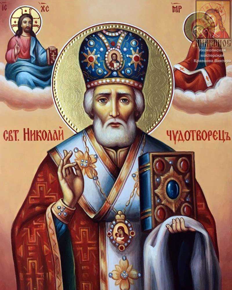 Најчешће приказиван лик светог Николе на фрескама